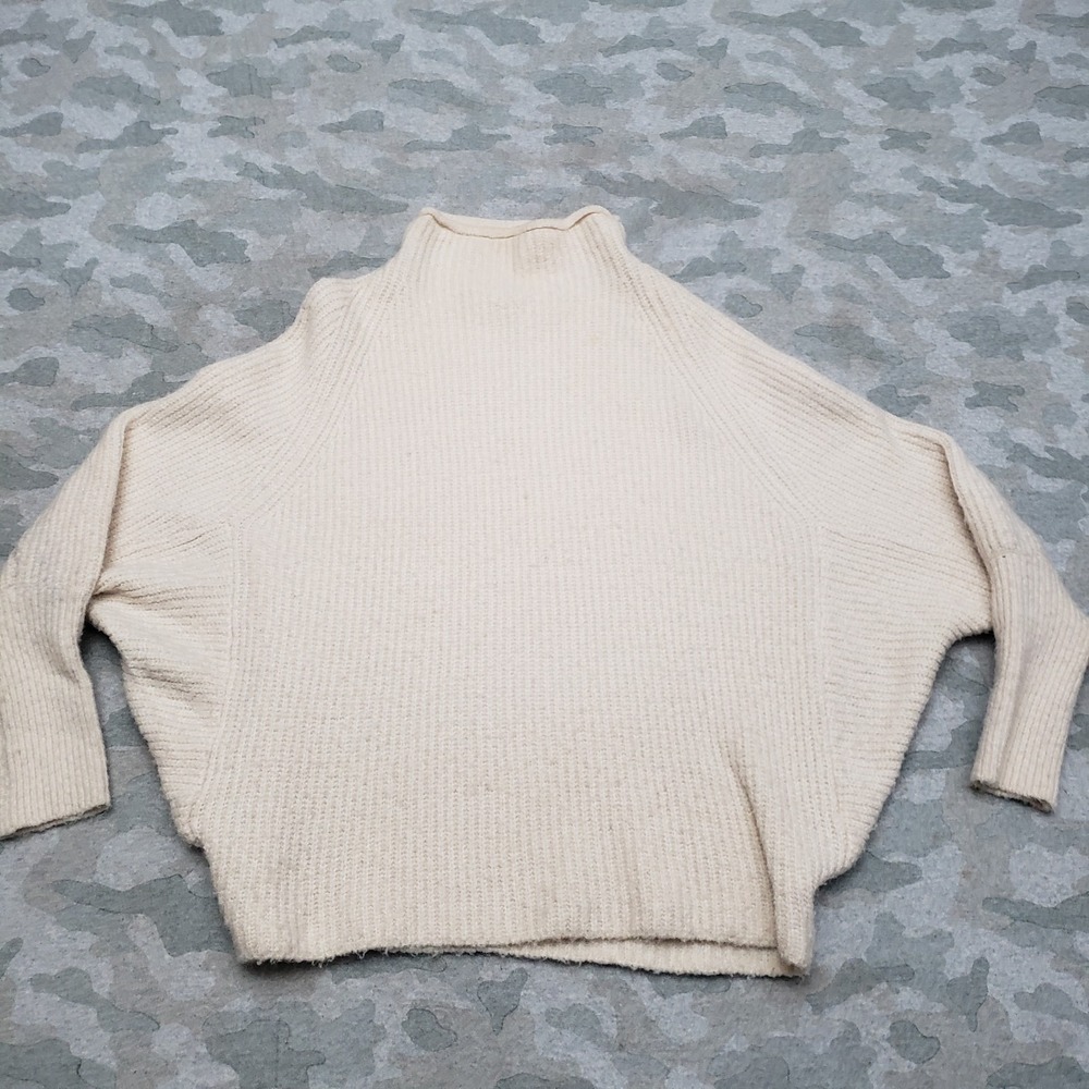 Newbury Kustom Sweater‎ Womens M/L Beige Pullover Long Sleeve